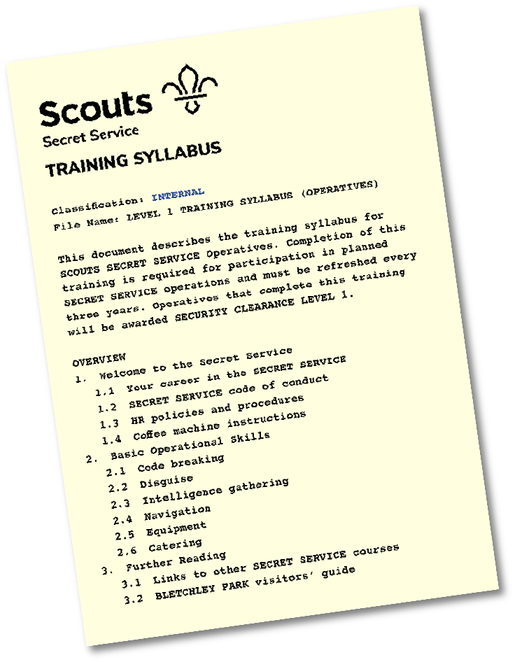 Training Syllabus